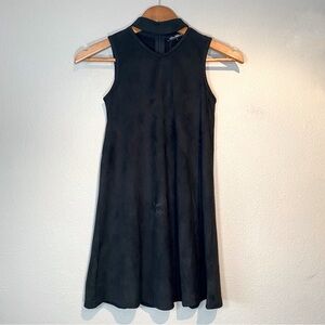 NWT Miss Behave Girls Anna Black Sleeveless A-Line Dress Size 8 Grunge